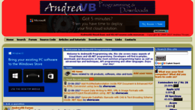 What Andreavb.com website looked like in 2017 (6 years ago)