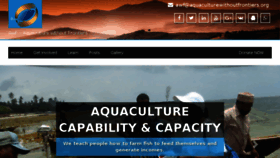 What Aquaculturewithoutfrontiers.org website looked like in 2017 (6 years ago)