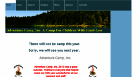 What Adventurecampinc.org website looked like in 2017 (6 years ago)