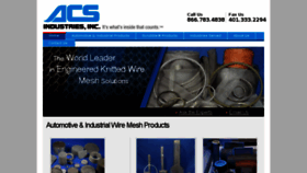 What Acsindustries.com website looked like in 2017 (6 years ago)