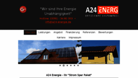 What A24-energie.de website looked like in 2017 (6 years ago)