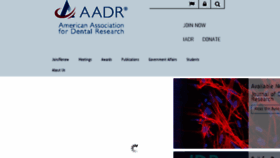 What Aadr.org website looked like in 2017 (6 years ago)