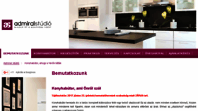 What Admiralstudio.hu website looked like in 2017 (6 years ago)