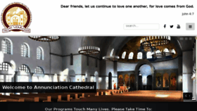 What Annunciation.org website looked like in 2017 (6 years ago)