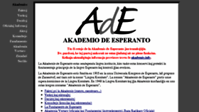 What Akademio-de-esperanto.org website looked like in 2017 (6 years ago)