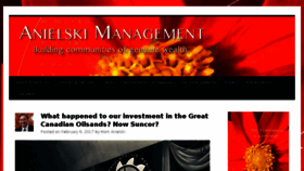 What Anielski.com website looked like in 2017 (8 years ago)