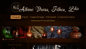 What Albinovieira.com website looked like in 2017 (6 years ago)