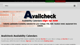 What Availcheck.com website looked like in 2017 (6 years ago)