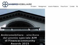 What Ambromobiliare.it website looked like in 2017 (6 years ago)