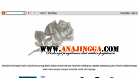 What Anajingga.com website looked like in 2017 (6 years ago)