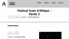 What Artichautmag.com website looked like in 2017 (6 years ago)