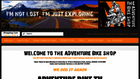 What Adventurebikeshop.co.uk website looked like in 2017 (6 years ago)