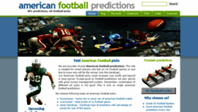 What Americanfootball-predictions.com website looked like in 2017 (6 years ago)