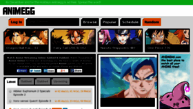 What Animegg.net website looked like in 2017 (6 years ago)