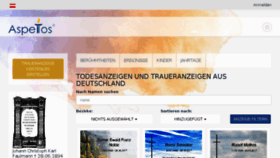What Aspetos.de website looked like in 2017 (6 years ago)