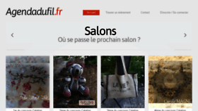 What Agendadufil.fr website looked like in 2017 (6 years ago)