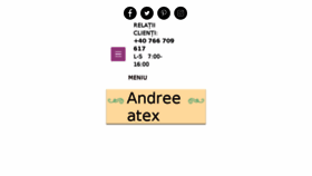 What Andreeatex.ro website looked like in 2017 (6 years ago)