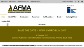 What Afma.co.za website looked like in 2017 (6 years ago)