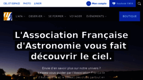 What Afanet.fr website looked like in 2017 (6 years ago)