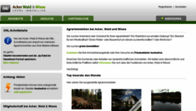 What Ackerwaldundwiese.de website looked like in 2017 (6 years ago)