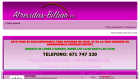 What Atrevidas-bilbao.es website looked like in 2017 (8 years ago)