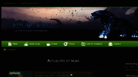 What Archeage-alliance.fr website looked like in 2017 (6 years ago)