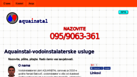 What Aquainstal-dakovic.hr website looked like in 2017 (6 years ago)