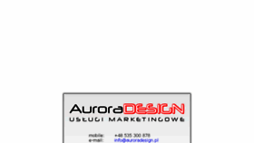 What Auroradesign.pl website looked like in 2017 (6 years ago)
