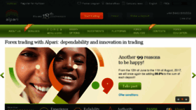 What Alpari.co.uk website looked like in 2017 (7 years ago)
