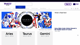 What Astrology.yahoo.com website looked like in 2017 (6 years ago)