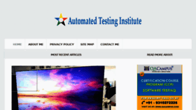 What Automatedtestinginstitute.com website looked like in 2017 (6 years ago)