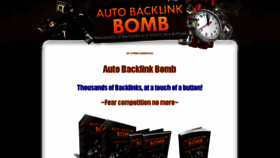 What Autobacklinkbomb.com website looked like in 2017 (6 years ago)