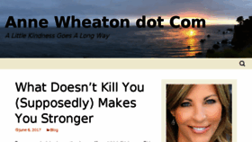 What Annewheaton.com website looked like in 2017 (6 years ago)