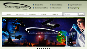 What Andovercorp.com website looked like in 2017 (6 years ago)