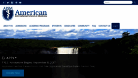 What Aism.edu website looked like in 2017 (6 years ago)