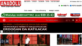What Anadolugazete.com.tr website looked like in 2017 (6 years ago)