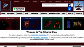 What Airborneshop.com website looked like in 2017 (6 years ago)
