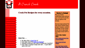 What A-crock-cook.com website looked like in 2017 (6 years ago)