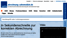 What Abrechnung-zahnmedizin.de website looked like in 2017 (6 years ago)