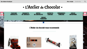 What Atelierduchocolat.fr website looked like in 2017 (6 years ago)