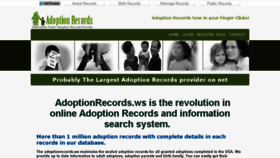 What Adoptionrecords.ws website looked like in 2017 (6 years ago)