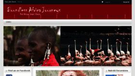 What Africajourneys.net website looked like in 2017 (6 years ago)