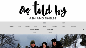 What Astoldbyashandshelbs.com website looked like in 2017 (6 years ago)