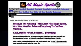 What Allmagicspells.com website looked like in 2017 (6 years ago)