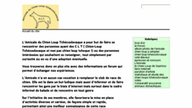 What Amicale-chien-loup-tchecoslovaque.com website looked like in 2017 (6 years ago)