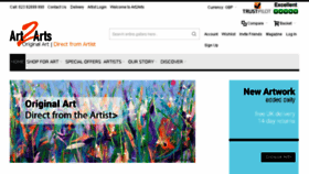 What Art2arts.co.uk website looked like in 2017 (6 years ago)