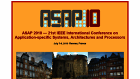 What Asap2010.inria.fr website looked like in 2017 (6 years ago)