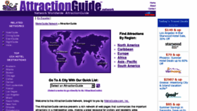 What Attractionguide.com website looked like in 2017 (6 years ago)