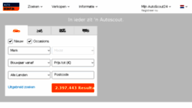 What Autoscout.nl website looked like in 2017 (6 years ago)