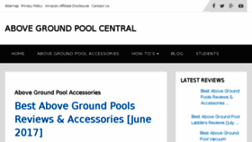 What Abovegroundpoolcentral.com website looked like in 2017 (6 years ago)